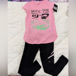 Jordan Kids Matching Set in Pink and Black